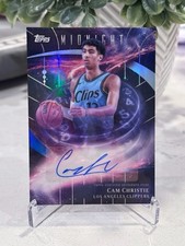 Cam Christie 2025-26 Topps Midnight Stroke Of Midnight Auto #SM-CC Clippers