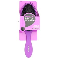 4 Pack Conair I Want To Gently Detangle Cushion Hair Brush, Pink