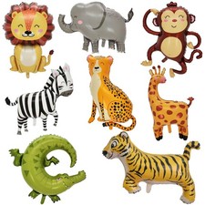 Large Safari Balloons,8 PCS 34-40 Inch Animal Balloons,Jungle Balloon,Safari ...