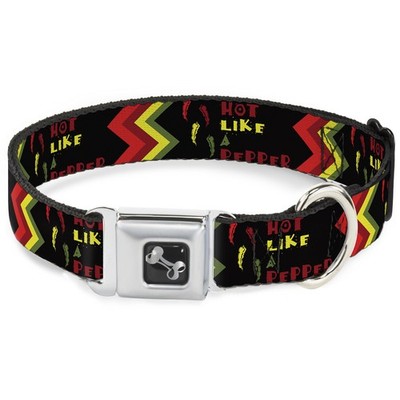 Dog Collar Bone Hot Like A Pepper WIDE-Large 20-31'' (US IMPORT)