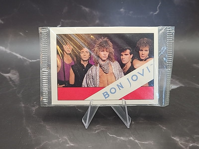 1985 Wonder Bread Bon Jovi Card - Sealed In Wrapper SHARP