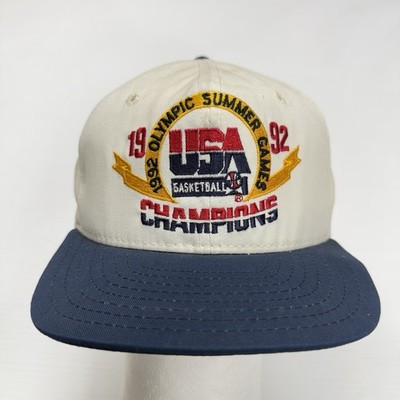 1992 USA Olympic Summer Games Champions Basketball Dream Team Hat OS White Sport