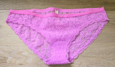 Vintage Victoria's Secret Signature Waist Sheer Nylon Lace Bikini Panties M
