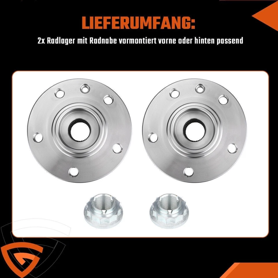2x Radnabe Radlagersatz + 85mm Radlager Werkzeug für VW Multivan 5 BUS T5 T6 - Bild 3 von 4