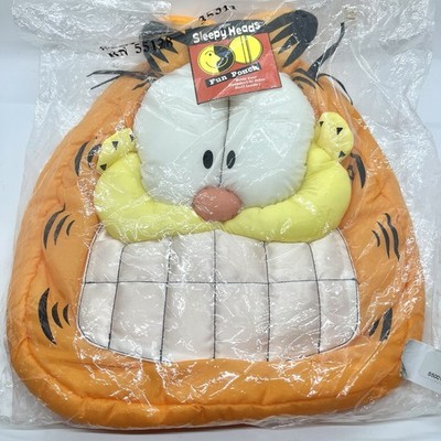 Vintage NWT 90 s Garfield Sleepy Heads Fun Pouch Pillow Bag  / Pajama Keeper