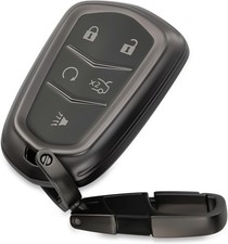 for Cadillac Key Fob Cover TPU Key Shell with Keychain Fit for 2015-2025 XT4 XT5