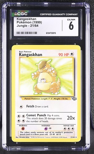 Kangaskhan (Unlimited) graded CGC 6 for sale on eBay