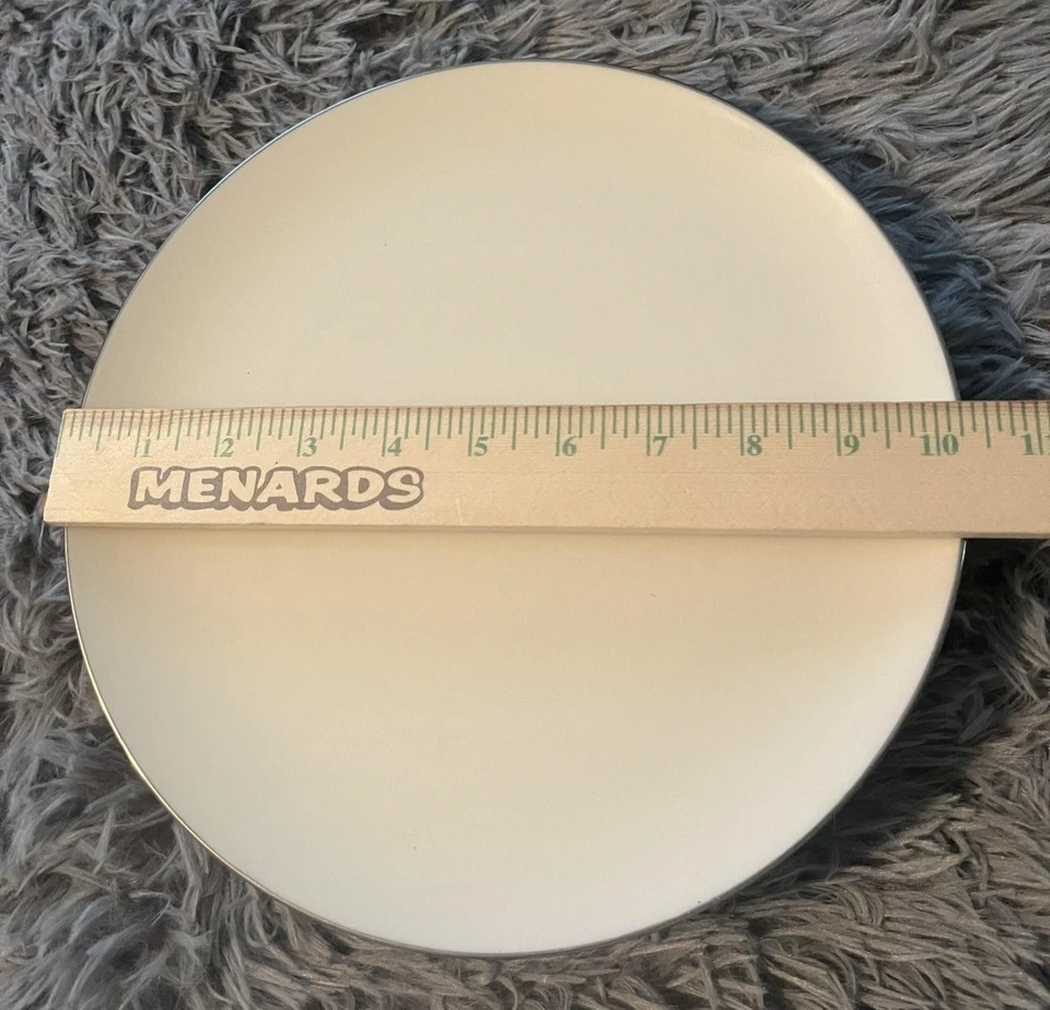 Juego de 8 platos de cena Lenox Olympia PL X-303P borde marfil platino hechos en EE. UU. Foto 3 de 4