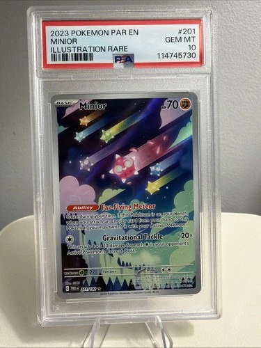 Minior 2023 Pokemon Illustration RARE #201 - Paradox Rift - PSA 10 GEM MINT!!