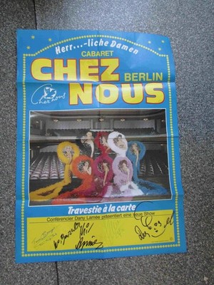 5 Original Autogramme ''Chez Nous'' Travestie Dany Lamee & weitere /// Autogramm A