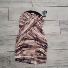 Guess strapless tan prints bodycon tour dress size medium #4