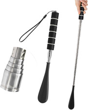 Retractable Shoe Horn Long Handle Telescopic Adjustable Shoe Puller Shoe Aid for