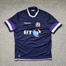 Scotland Rugby Union Home Shirt 2017/2018 - Macron Large L Jersey Top World Cup