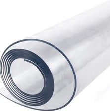 Clear PVC Table Protector Waterproof Plastic TableCover 2mm Thick Heavy Duty Mat