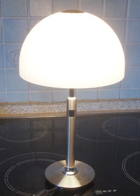 B+M Tischlampe Moon II LED UVP 727,09   Nickel/Chrom 360 mm ähnlich Wagenfeld