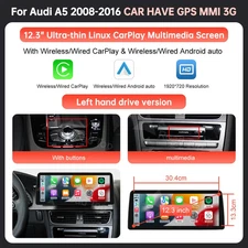 12.3 inch Ultra-thin Linux Touch Screen Car Multimedia with Wireless CarPlay