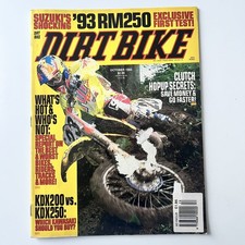 DIRT BIKE Magazine Oct 1992 Suzuki 93 RM250 Kawaski BAJA Hill Climbing KDX200