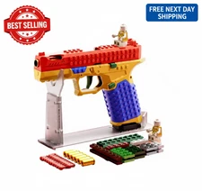 Building Block Toy Gun Continuous Fire Soft Bullet DIY Set