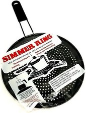Heat Diffuser Toaster Round 19cm Simmer Plate Stove Top Flame Guard Black