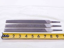 3 PCS NEW NICHOLSON FLAT BASTARD FILE DOUBLE CUT 10" OAL TANGED MADE IN USA