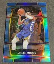 2021-22 Panini NBA Select Moses Moody Rookie Concourse Light Blue /299 