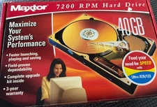 New Maxtor Diamond Max Plus 40 GB 3.5” ATA/EIDE Hard Drive 7200 RPM open box