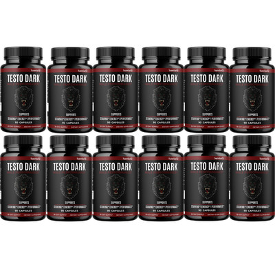 Testo Dark Male Performance Support, (12 Pack) Official Testo Supplement
