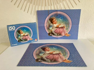 2 ⚜️ Ancien Puzzle Martine + 1 Poster Au Clair de Lune 150 Pièces Complet 1988 - Photo 1/4