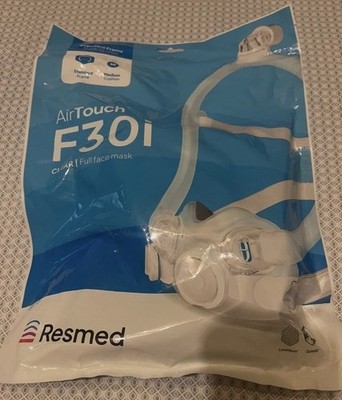 AIRTOUCH F30i  CLEAR QA SYS M/STD. + HEADGEAR. NEW SEALED BAGS