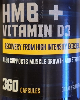 Bodytech HMB + VITAMIN D3 360 Capsules ( 90 Servings ) BEST BY 8/26 FREE SHIP 