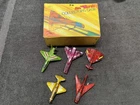 LOT OF 5 MATTEL HOT WHEELS REDLINE ERA HOT BIRDS WITH COLLECTORS CASE