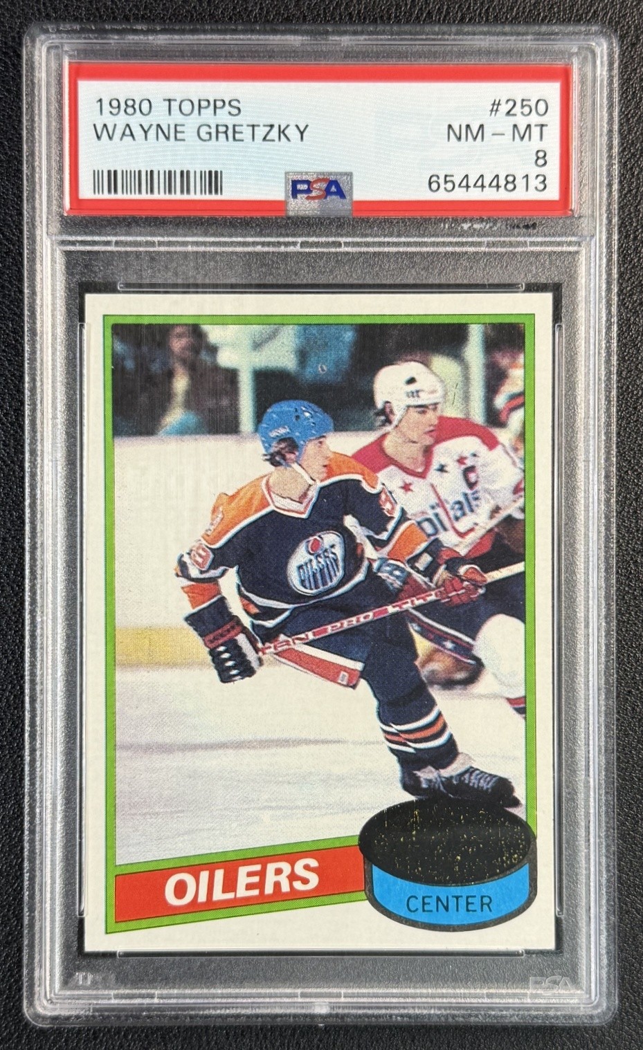 WAYNE GRETZKY PSA 8 1980-81 TOPPS HOCKEY #250 OILERS 4813