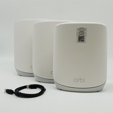 NETGEAR Orbi Whole Home Tri-Band WiFi 6 Mesh Network System RBK663 NO ADAPTERS 