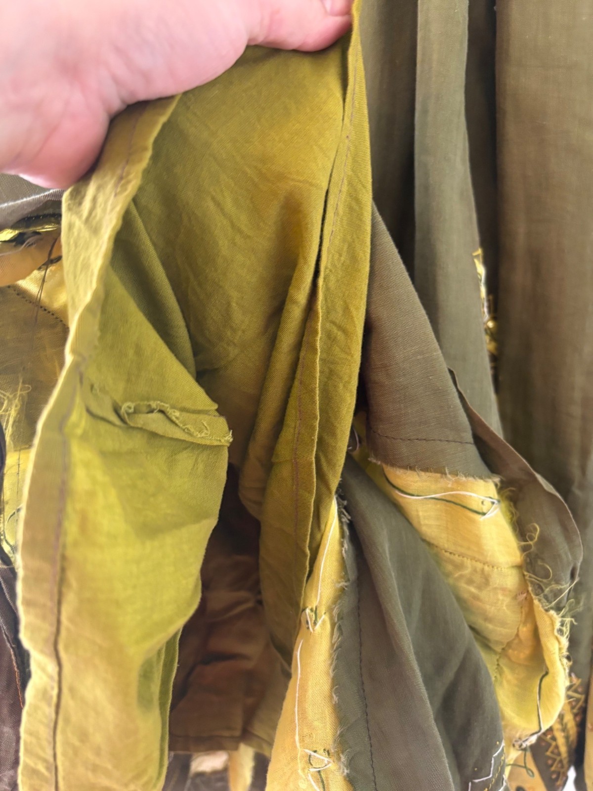 Handmade Boho Patchwork Maxi Skirt Embroidered & … - image 11