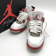 Nike Air Jordan 4 Retro OG Fire Red 2020 DC7770-160 Men's US9.5 w/Box Good