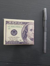 100 Dollar Bill Wallet Billfold