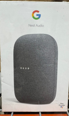 NEW-Google Nest Audio Speaker Charcoal Smart Home WiFi Bluetooth Connection
