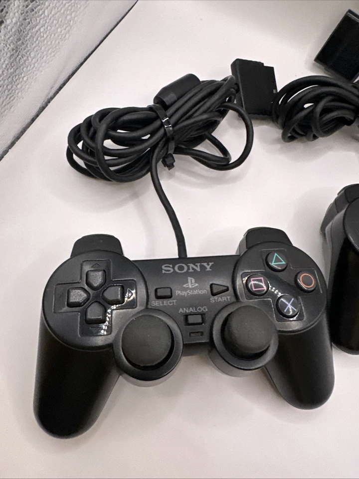 Sony PlayStation Dualshock 2 Controller Black PS2 Joystick Genuine Untested - Image 2 of 4