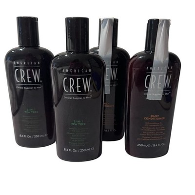 American Crew Lot Of 3-in-1 Tea Tree Shampoo Conditioner Body Wash / Daily Cond.