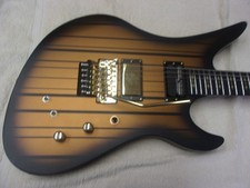 About Mint Schecter Synyster Gates Custom S Satin Gold Burst Electric w/ Case