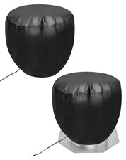 QWORK Turbine Roof Vent Cover, 2 Pack 20" x Waterproof 210D Oxford Cloth...