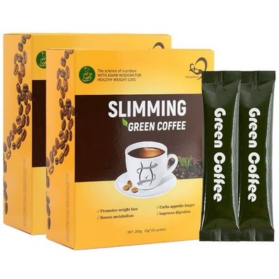 Slimming Green Coffee Instant Mix Weight Loss Energy Boost 20 Sachets