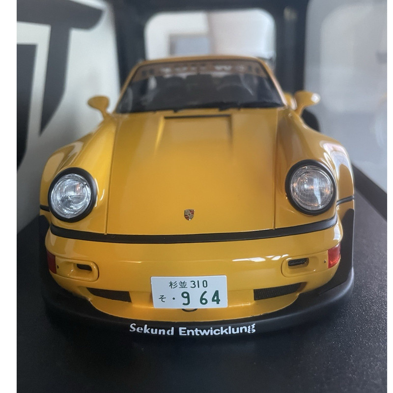 GT Spirit 1:18 Porsche RWB QEEMA Yellow Limited Edition Model Car