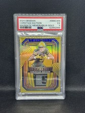 2024 Panini Obsidian Christian Watson Magmatic Materials Patch Gold /10 PSA 5