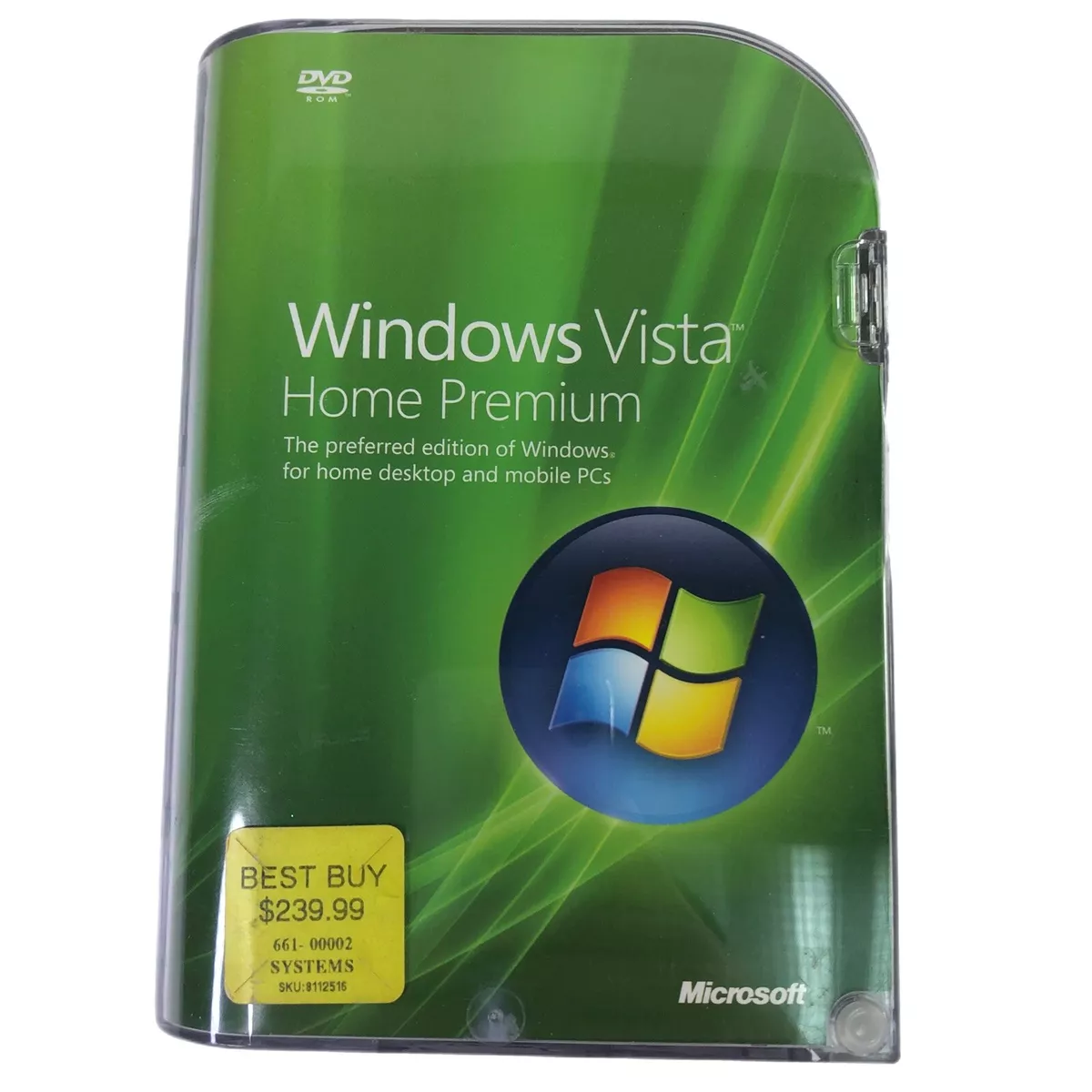 Microsoft Windows Vista Anytime Upgrade Disc w/ Case and Booklet 32 Bit