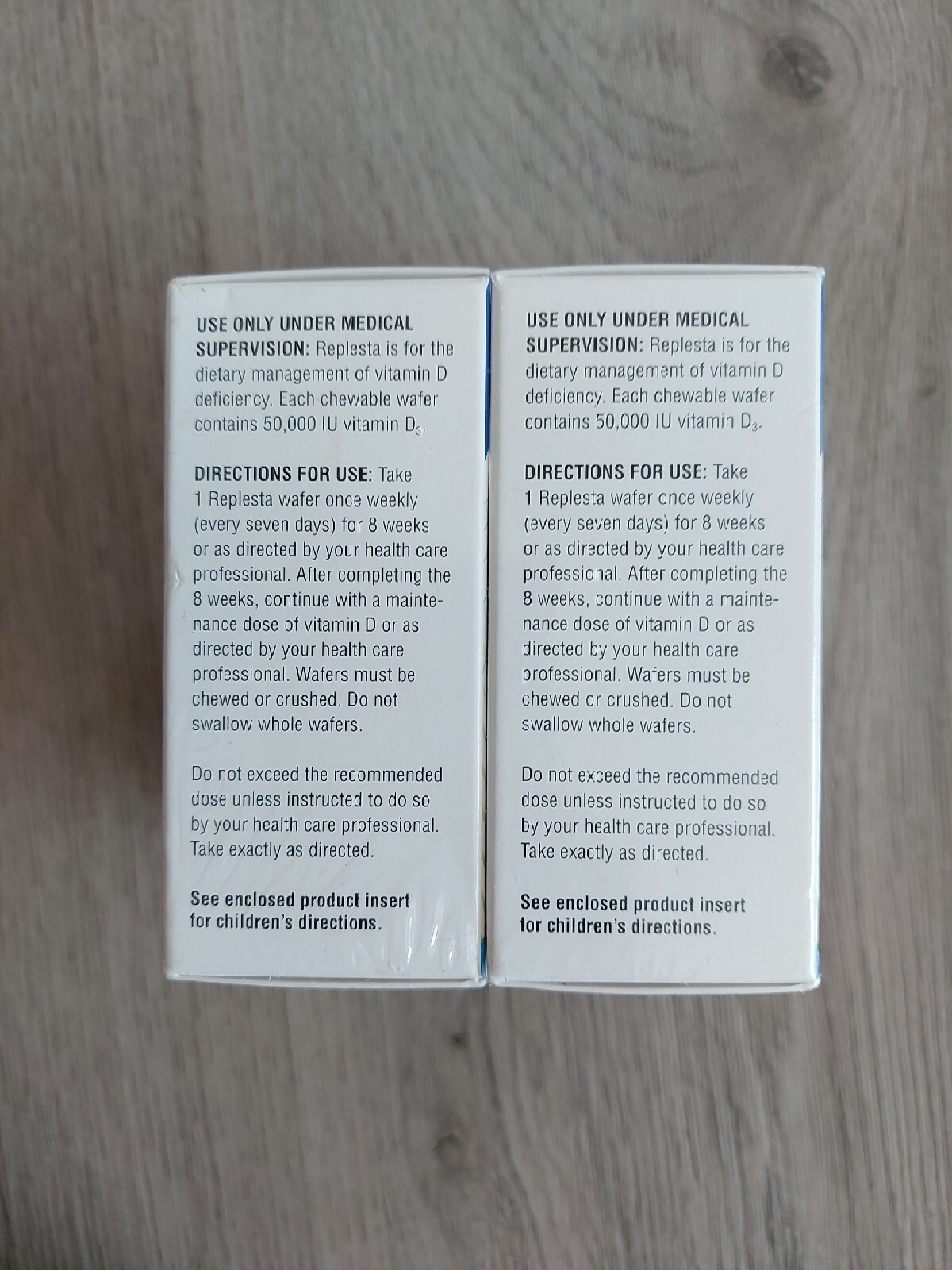 Lot Of 2 Replesta Wafer 4ct Vitamin D HIGH DOSE (not low dose NX) 50K