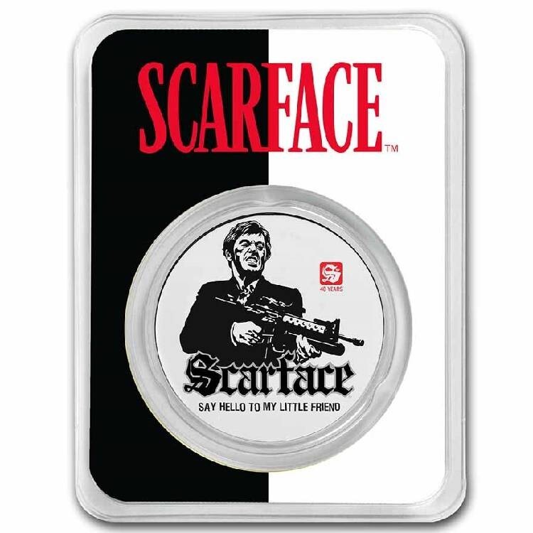 Scarface 40th Anniversary 2023 1 oz 5000 Francs CFA Silver Coin in TEP Chad-image