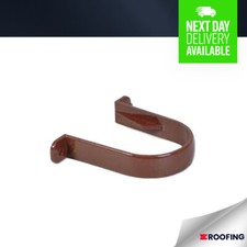 FloPlast - ROUND DOWNPIPE CLIP - BROWN - 68MM