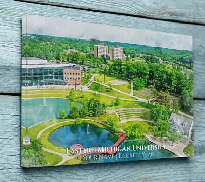 Eastern Michigan University watercolor. Graduation gift, Eastern Michigan Unive