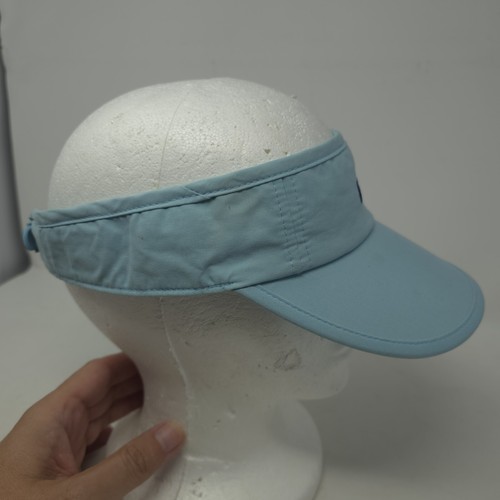 Nike Just Do It Golf Tennis Visor Light Blue Strapback Adjustable Cap Hat - Picture 5 of 8